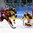 GANGNEUNG, SOUTH KOREA - FEBRUARY 23: Canada's Derek Roy #9 with a scoring chance against Germany's Danny Aus den Birken #33 while Frank Hordler #48 looks on during semifinal round action at the PyeongChang 2018 Olympic Winter Games. (Photo by Andre Ringuette/HHOF-IIHF Images)


